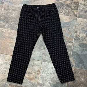 J. Jill Black and / White square dot Pants
